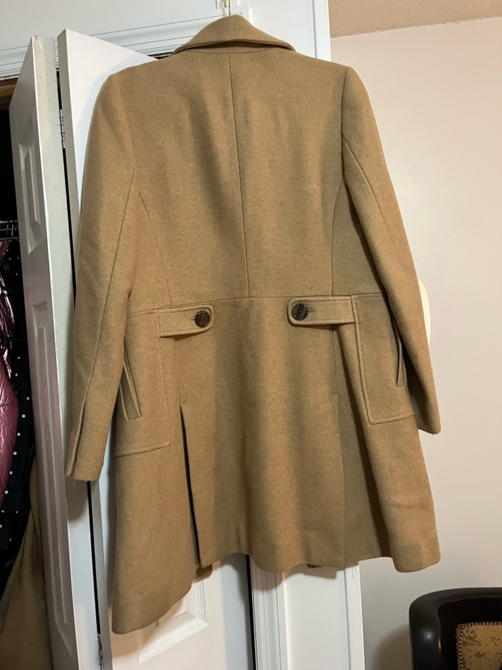 Banana Republic Camel/Tan Wool Pea Coat - Picture 6 of 6